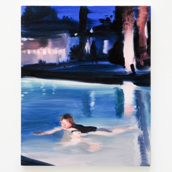 Caroline Walker - Pool Closing - 37x30cm Olieverf op paneel