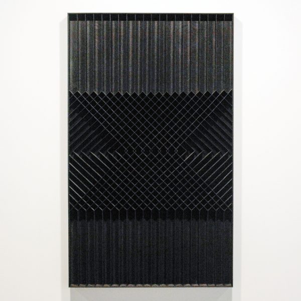 Levi van Veluw - A Grid for Guidance I - 142x86x5cm Walnoot hout en zwarte inkt