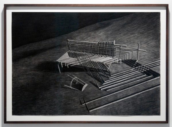 Levi van Veluw - Formation 1 - 51x73cm Houtskool op papier