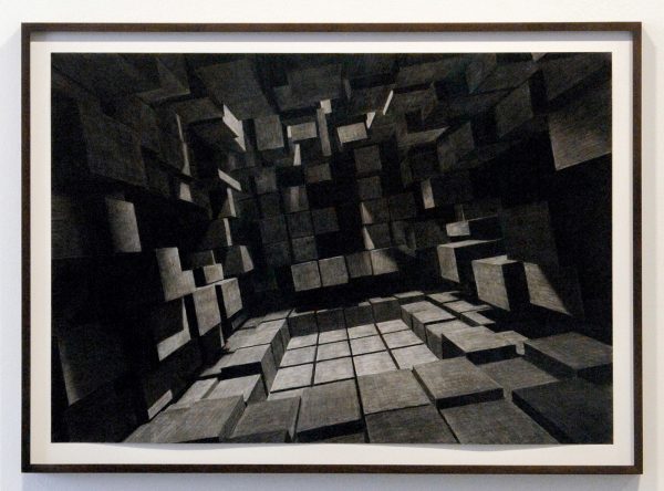 Levi van Veluw - Foundation II - 51x73cm Houtskool op papier