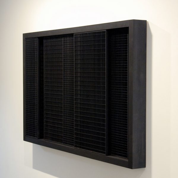 Levi van Veluw - Grid Strata - 129x213x165cm (?) Walnoot hout en zwarte inkt