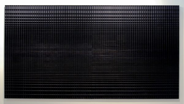 Levi van Veluw - Horizon - 185x344cm Walnoot hout en zwarte inkt