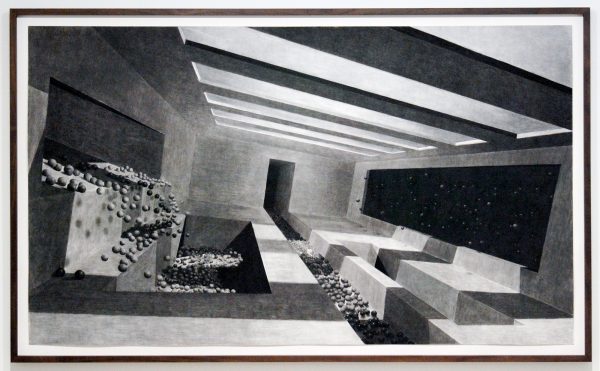 Levi van Veluw - Universe - 120x205cm Houtskool op papier