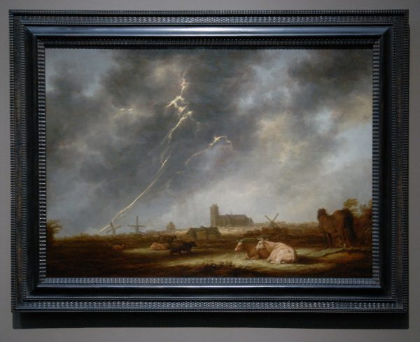 Aelbert Cuyp - Fishing Boast in the Moonlight - 77x107cm Olieverf op eikenhout, 1645