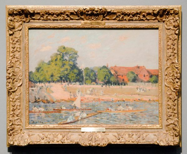 Alfred Sisley - Regatta at Hampton Court - 46x61cm Olieverf op canvas, 1874