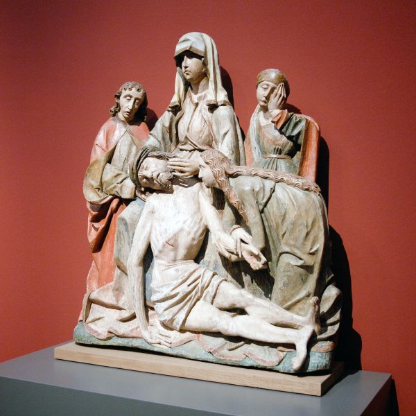 Anoniem, Oosterijk - Lamentation of Christ - 120cm hoogte, Lindehout, laat 15e eeuw