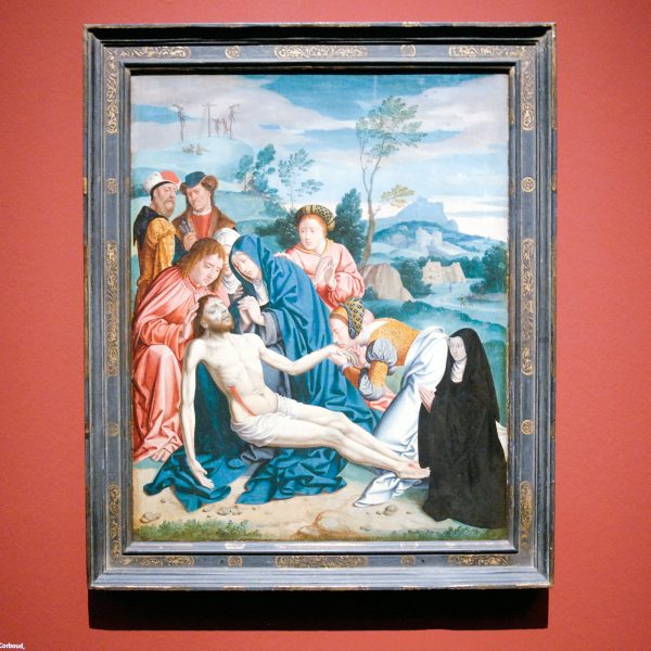 Bartholomaeus Bruyn the Elder - Lamentation of Christ with the Donor Katharina Rinck - 74x60cm Eikenhout, 1530-1532