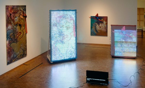 Ei Arakawa & Michel Auder - Cologne of the Maghred (Bocyphilia Song) - Mixed media installatie met muziek en werk van Michael Buthe