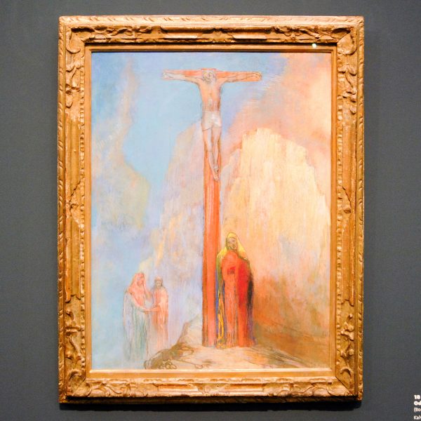 Odilon Redon - The Mount of Calvary - 69x53cm Pasterkrijt en potlood op karton, rondom 1895