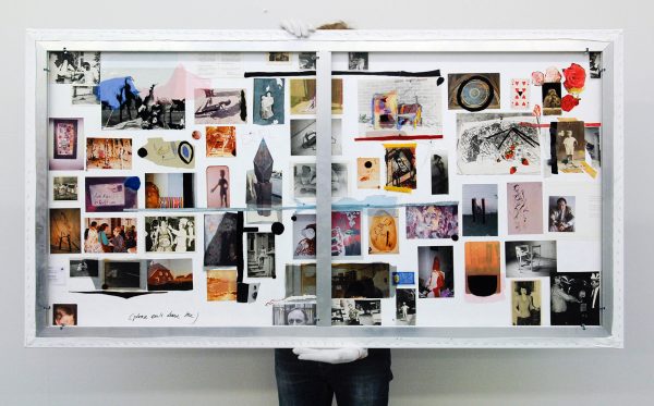 Berend Strik - Decipher the Artist's Mind (Studio BJA) - 90x169cm C-print met borduursel (achterzijde)