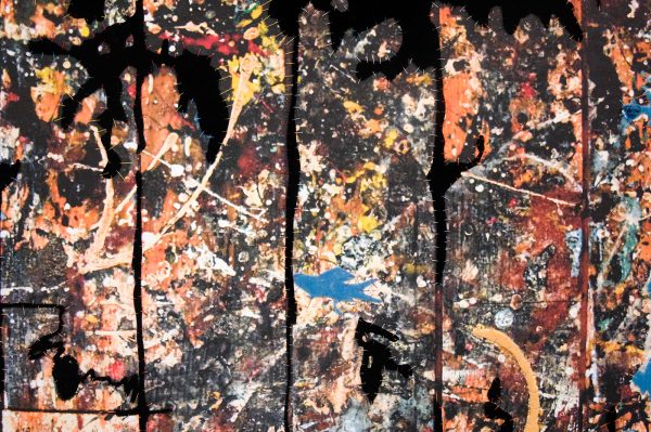 Berend Strik - Decipher the Artist's Mind (Studio JP) - 213x213cm C-print met borduursel (detail)