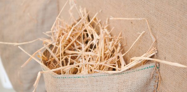 Klaas Kloosterboer - 16164 - 205x205cm Jute en stro (detail)