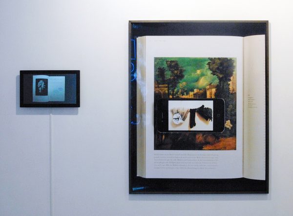 Alexandra Leykauf - Everybody's Autobiography - 2,24minuten Videoloop & La Tempesta (Giorgione) - Dessauer Strasse - 136x118cm C-print