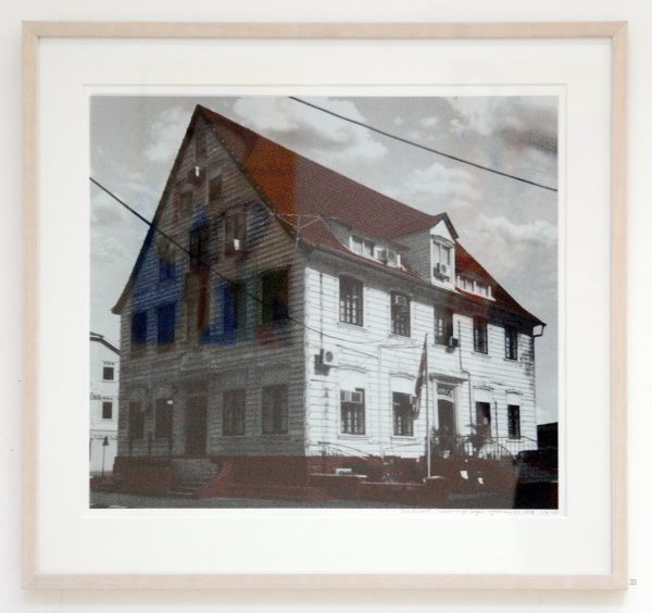 Iris Kensmil - Wooden City Wagenwegstraat - 2kleuren zeefdruk, oplage 2 van 4