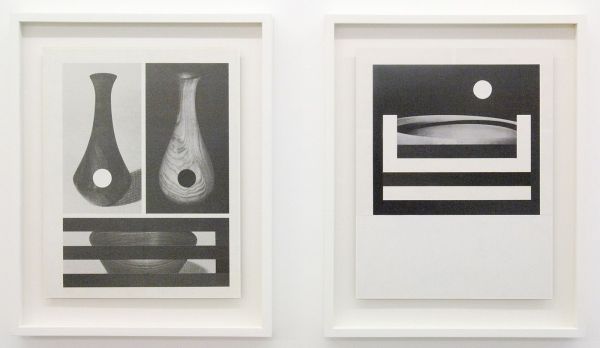 Louis Reith - Untitled (Lood) I & II - 21x27cm Collage van gevonden boekpagina's