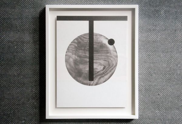 Louis Reith - Untitled (Lood) II - 21x29cm Collage van gevonden boekpagina's