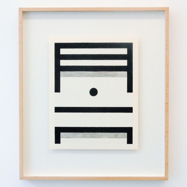 Louis Reith - Untitled (Stof) II - 24x30cm Potlood en inkt op gevonden boekpagina's