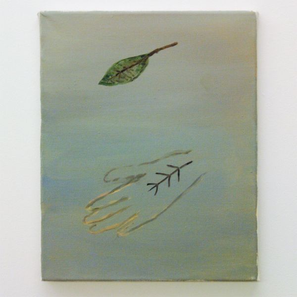 Sanne Rous - A Leaf that Was - 35x28cm Olieverf op canvas