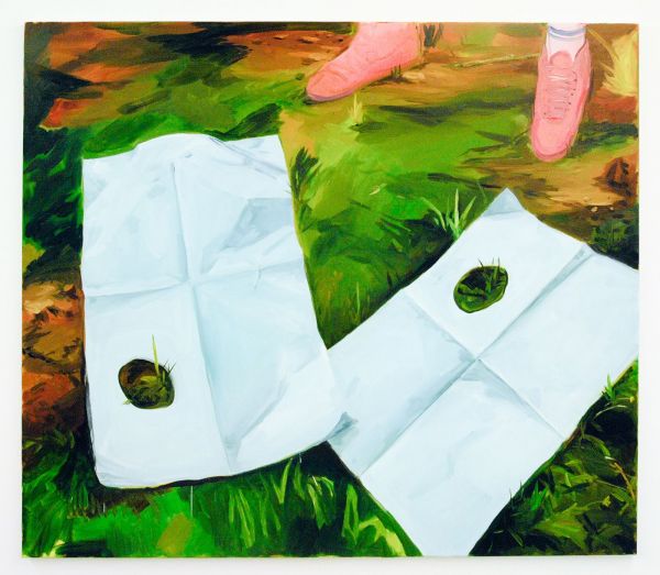 Sanne Rous - Clouds of Rain, Clouds of Snow - 125x145cm Olieverf op canvas