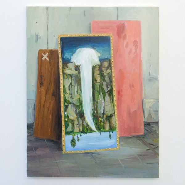 Sanne Rous - Falling Waters - 90x70cm Olieverf op canvas