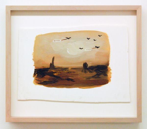 Sanne Rous - Untitled - 30x34cm Olieverf op canvas (ingelijst)