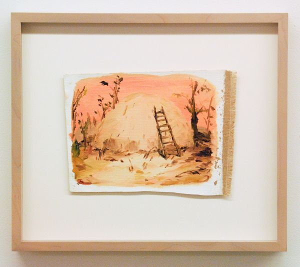 Sanne Rous - Untitled - 30x34cm Olieverf op canvas (ingelijst)