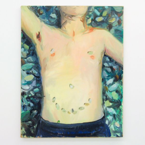 Sanne Rous - White Teeth - 90x70cm Olieverf op canvas