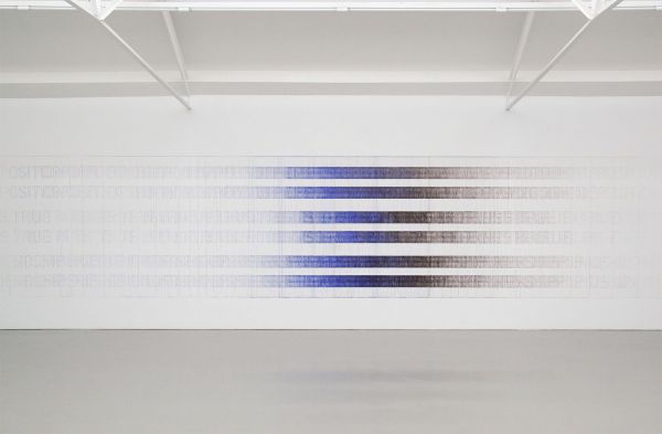 Job Koelewijn - Black and Blue - 180cm hoogte, balpen en sjabloon