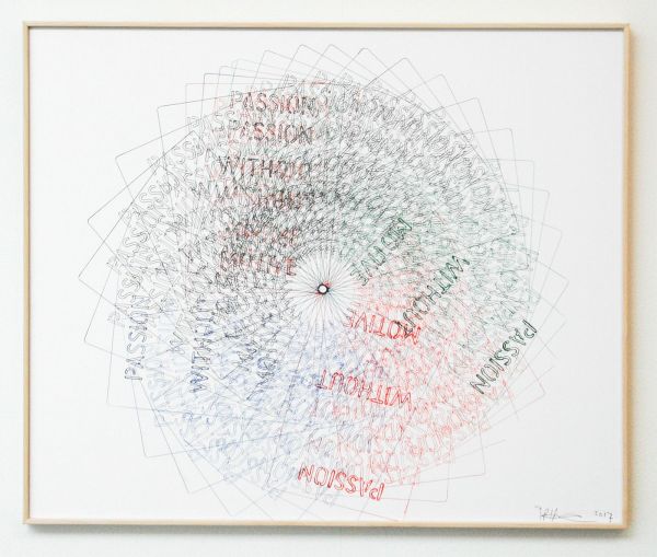 Job Koelewijn - Untitled (Passion Without Motive) - 50x70cm Pen op papier