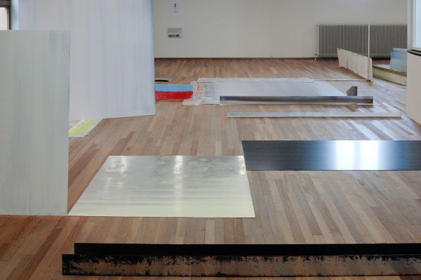 Ton Boelhouwer - Contractions & Ruptures - Olieverf op aluminium en papier (detail)