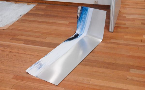 Ton Boelhouwer - Contractions & Ruptures - Olieverf op aluminium en papier (detail)