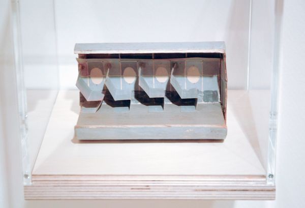 Gerrit Rietveld - Ontwerpmaquette van het vliegtuiginterieur van de Fokker F27 Friendship - 10x16x10cm Mixed media, onbekend jaartal