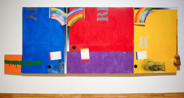 Jasper Johns - Untitled - 183x478cm Verf op doek en assemblage, 1964