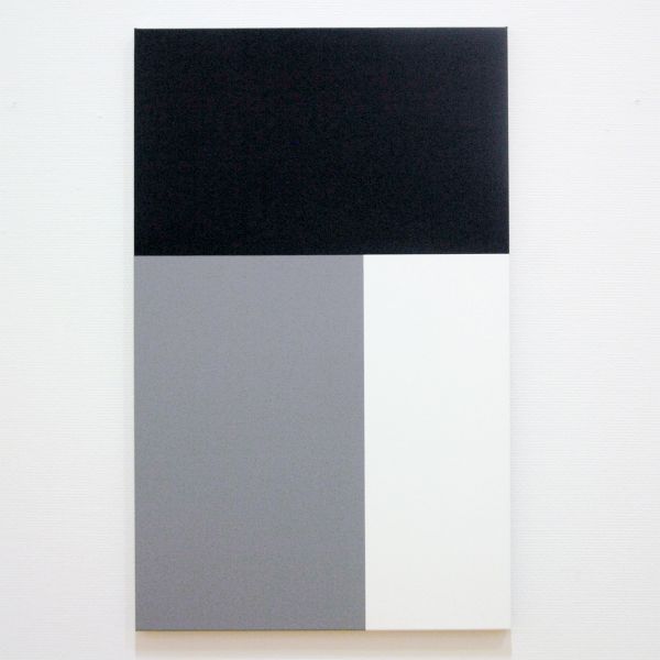 Steven Aalders - Phi Painting (Black Gray White) - 100x63cm Olieverf op linnen, 2015