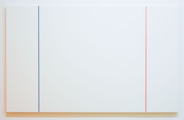Steven Aalders - Phi Painting (Blue Red) - 100x162cm Olieverf op linnen, 2015