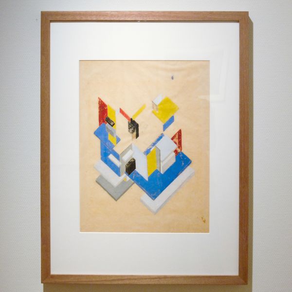 Theo van Doesburg - Contra-Constructie - 55x41cm Potlood, inkt, gouache en collage op transparant papier, 1923-1924