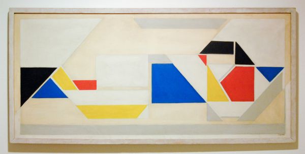 Vilmos Huszar - Liggende figuur - 73x161cm Olieverf op doek, 1928