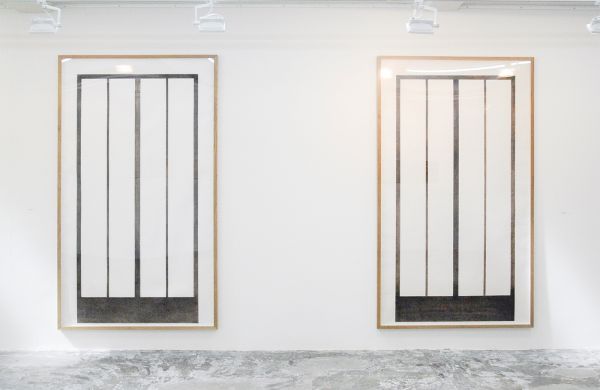 Willy de Sauter - Haus Witggenstein - 2 maal 245x143 cm Houtskool op papier