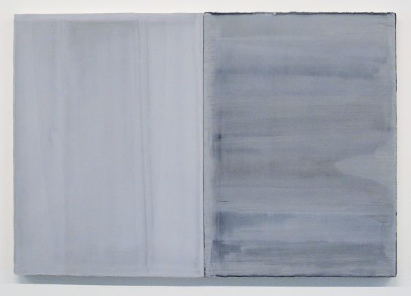 Willy de Sauter - Zonder Titel - 2 maal 55x40 cm Pigment en krijt op paneel