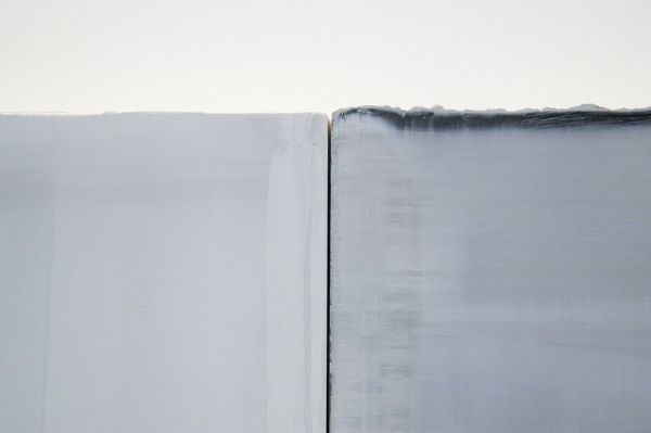 Willy de Sauter - Zonder Titel - 2 maal 55x40 cm Pigment en krijt op paneel (detail)