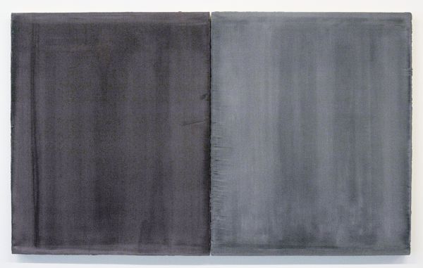 Willy de Sauter - Zonder Titel - 2 maal 55x45 cm Pigment en krijt op paneel