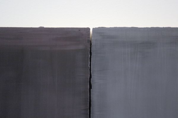 Willy de Sauter - Zonder Titel - 2 maal 55x45 cm Pigment en krijt op paneel (detail)