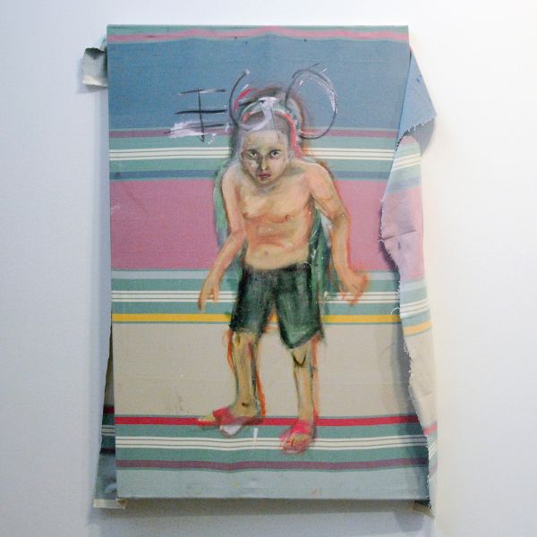 Joris Strouken - EGO - 114x75cm Acrylverf op textiel