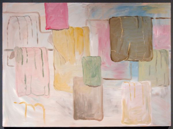 Paul de Jong - Zonder Titel - 135x180cm, Olieverf op doek