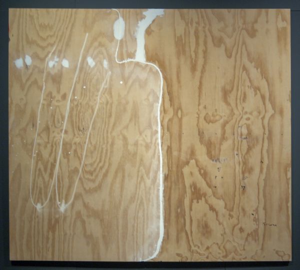 Ricardo van Eyck - 69 - 226x200cm, Plamuur, spuitbus en permanentmarker op hout