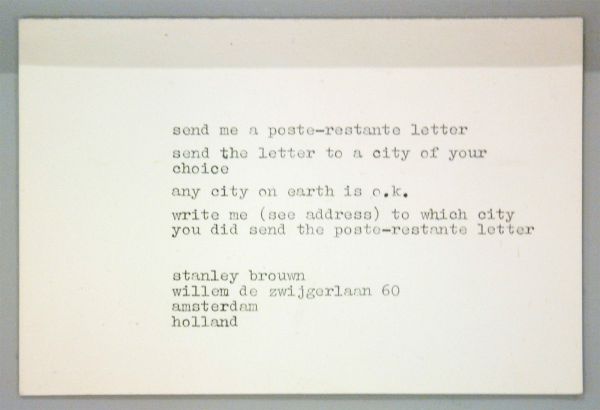 documentatie stanley brouwn