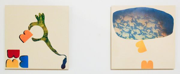 Henk-Sjoerd Hinrichs - What Elssworth - 50x50cm Vloeibare rubber, spuitlak en hydropaint op aluminium panelen