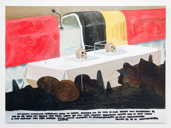 William Ludwig Lutgens - Conference - 130x180cm Olieverf en acrylverf op canvas