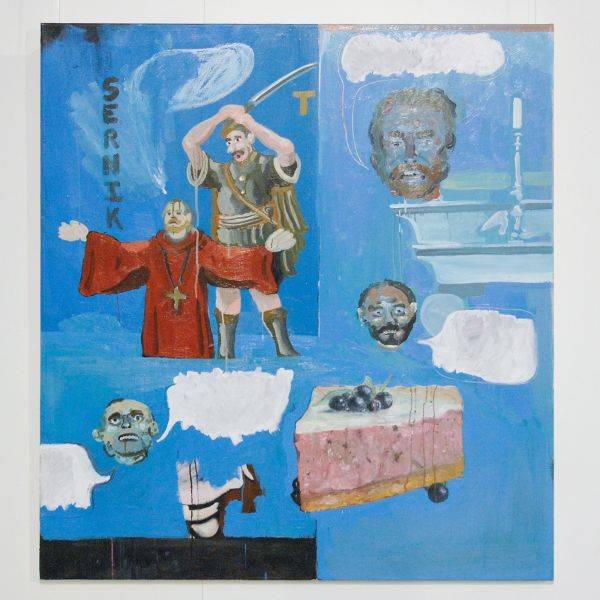 William Ludwig Lutgens - Sernik- 120x130cm Olieverf en acrylverf op canvas