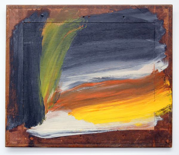 Howard Hodgkin - Yellow Sky - Olieverf op hout
